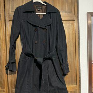 Focus 2000 Long Denim Raincoat Trenchcoat